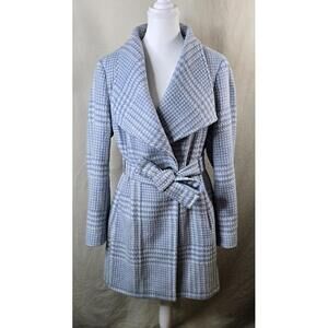 Calvin Klein Blue White Coat Women’s PL Petite Large Excellent Condition